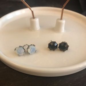 Chloe and Isabel black and white studs